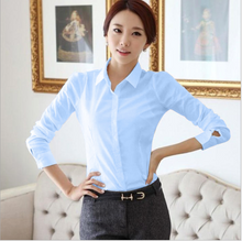 Load image into Gallery viewer, Women White OL Ladies Blouse blusas femininas