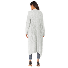 Load image into Gallery viewer, solid color large pocket thick sweater women oversize warm long cardigan