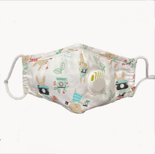 Load image into Gallery viewer, JAC-1 Cute 100% Natural Cotton Face Mask For Child Kids With Breath Valve