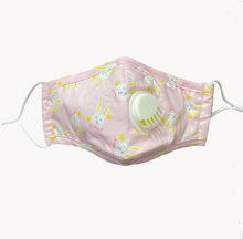 Load image into Gallery viewer, JAC-1 Cute 100% Natural Cotton Face Mask For Child Kids With Breath Valve
