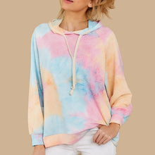 Laden Sie das Bild in den Galerie-Viewer, 2020 Amazon Hot Sale Factory Wholesale Tie Die Printed Casual Sweatsuits Sports Gym Sweatshirt and Sweatpants