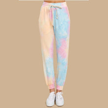 Laden Sie das Bild in den Galerie-Viewer, 2020 Amazon Hot Sale Factory Wholesale Tie Die Printed Casual Sweatsuits Sports Gym Sweatshirt and Sweatpants