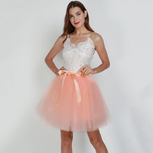 Charger l'image dans la galerie, A Line Tulle Big Flare 7-Layer 4 Meters Puffy Bridesmaid Skirt