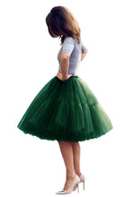 Charger l'image dans la galerie, High Waist Pleated Tulle Skirt Adult Tutu Short Puffy Skirts