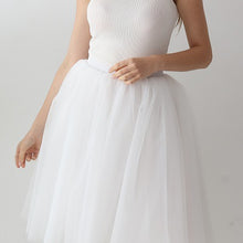 Charger l'image dans la galerie, High Waist Pleated Tulle Skirt Adult Tutu Short Puffy Skirts