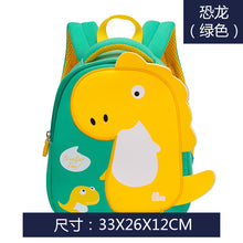 Load image into Gallery viewer, Kindergarten Boys 2-3Y Girls Cartoon Dinosaur Backpack Schoolbag
