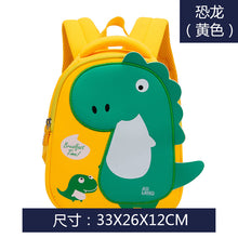 Load image into Gallery viewer, Kindergarten Boys 2-3Y Girls Cartoon Dinosaur Backpack Schoolbag