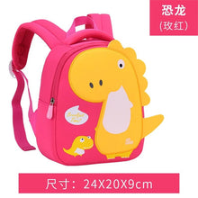 Load image into Gallery viewer, Kindergarten Boys 2-3Y Girls Cartoon Dinosaur Backpack Schoolbag