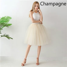 Charger l'image dans la galerie, High Waist Pleated Tulle Skirt Adult Tutu Short Puffy Skirts
