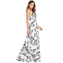Charger l'image dans la galerie, Spaghetti flowing backless maxi floral dress