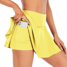Load image into Gallery viewer, Badminton Pleated Tennis Skirt Running Gym Skirt Yoga Active Outdoor Golf Mini Skirt
