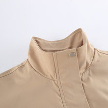 Load image into Gallery viewer, Long Style Oversized Drawstring Windbreaker
