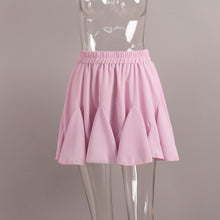 Load image into Gallery viewer, Spliced Frilled Mini Pleating Skirt
