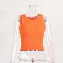 Load image into Gallery viewer, Sleeveless Rib Knit Crop Top
