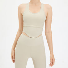 画像をギャラリービューアに読み込む, U Shape Breathable Sporty Rib Gym Singlet Yoga Gym Beauty Back Running Top
