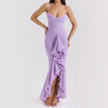 Charger l&#39;image dans la galerie, Spaghetti Backless Frilled Tulle Mermaid Dress
