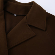 Load image into Gallery viewer, Short Belted Woolen Blazer Coat
