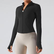 画像をギャラリービューアに読み込む, Ladies Long Sleeve Quick Dry Yoga Jacket Running Gym Sporty Jacket
