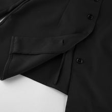 Загрузить изображение в средство просмотра галереи, Round Neck Long Sleeve A Line Button Up Blazer Dress
