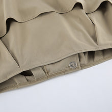 Load image into Gallery viewer, Khaki Double Breasted Tailored Collar Jacket
