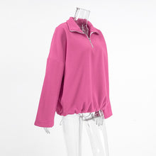 画像をギャラリービューアに読み込む, Pink Lapel Polar Fleece Sherpa Sweatshirt
