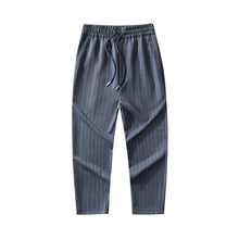 Load image into Gallery viewer, Men&#39;s Striped Ice Silk Knit Ninth Pants

