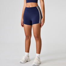 Laden Sie das Bild in den Galerie-Viewer, Contrast Stripe Gym Shorts Quick Dry Running Sporty Shorts
