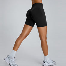 画像をギャラリービューアに読み込む, Seamless High Waist Hip Hugger  Sporty Gym Shorts Yoga Shorts
