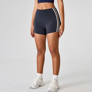 Contrast Stripe Gym Shorts Quick Dry Running Sporty Shorts
