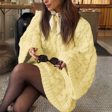 Charger l&#39;image dans la galerie, Oversized Heavy Gauge Cable Pattern Sweater
