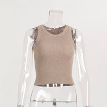 Load image into Gallery viewer, Sleeveless Rib Knit Crop Top
