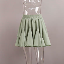 Load image into Gallery viewer, Spliced Frilled Mini Pleating Skirt
