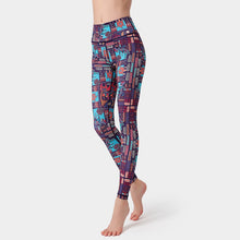 Load image into Gallery viewer, Printed High Waist Yoga Pants Gym Sporty Legging Pants
