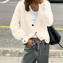 Charger l&#39;image dans la galerie, Button Up Solid Long Sleeve Cardigan
