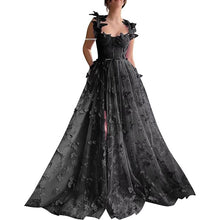 Load image into Gallery viewer, Elegant 3D Embroidery Butterfly Lace Tulle Evening Dress
