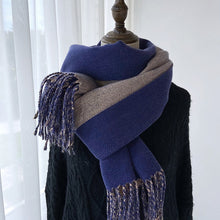 Load image into Gallery viewer, Solid Color Tassel Scarf and Poncho
