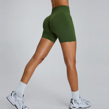 画像をギャラリービューアに読み込む, Seamless High Waist Hip Hugger  Sporty Gym Shorts Yoga Shorts
