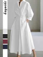 Загрузить изображение в средство просмотра галереи, Elastic Waist Shirt Dress
