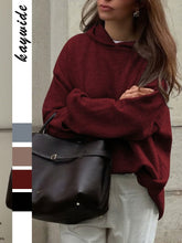 Load image into Gallery viewer, Woman Drop Shoulder Oversized Sweater Hoodie
