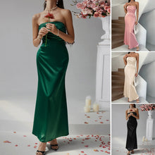 Charger l&#39;image dans la galerie, Strapless Satin Mermaid Evening Dress
