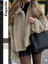 Load image into Gallery viewer, Short Faux Fur Coat
