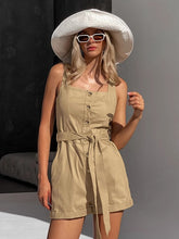 Load image into Gallery viewer, Spaghetti Elastic Waist Jumpsuit
