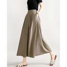 Load image into Gallery viewer, Extra Wide Leg Draped Comfortable Casual Ankle Length Culottes Pantskirt
