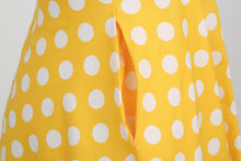 Load image into Gallery viewer, Vintage High Waist Turn-down Collar Polka Dot Holiday Banquet Halter Neck Backless Sexy Big Flare Midi Dress
