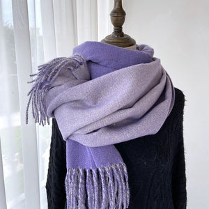 Solid Color Tassel Scarf and Poncho