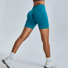 画像をギャラリービューアに読み込む, Seamless High Waist Hip Hugger  Sporty Gym Shorts Yoga Shorts
