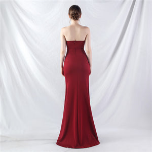 Boning Slim Beaded Shaping Evening Dress