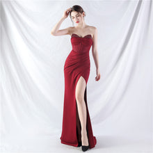 Load image into Gallery viewer, Boning Slim Beaded Shaping Evening Dress
