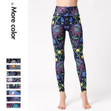 Load image into Gallery viewer, Printed High Waist Yoga Pants Gym Sporty Legging Pants
