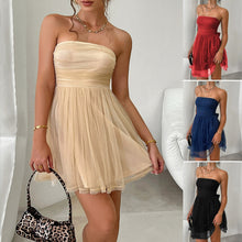 Cargar imagen en el visor de la galería, Strapless Tulle Mini Dress
